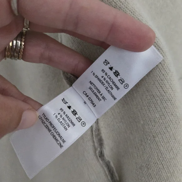 Max Studio Luxury Cashmere Double Face Open Front Long Cardigan Sweater Jacket M - Picture 4 of 8